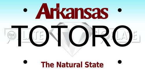 TOTORO Arkansas License Plate