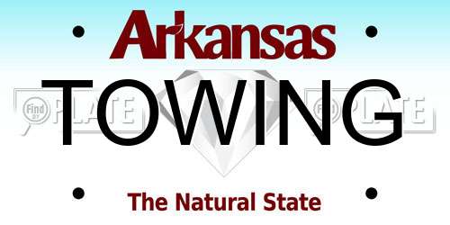 TOWING Arkansas License Plate