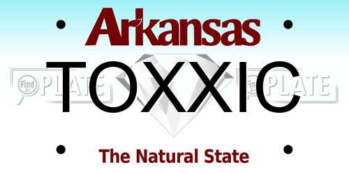TOXXIC Arkansas License Plate