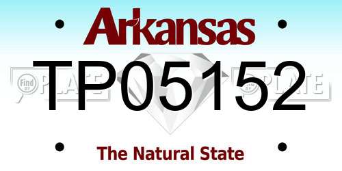 TP05152 Arkansas License Plate