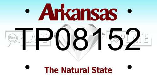 TP08152 Arkansas License Plate
