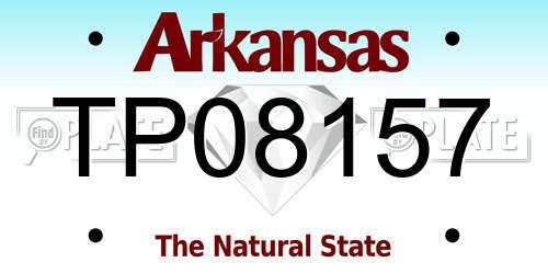 TP08157 Arkansas License Plate