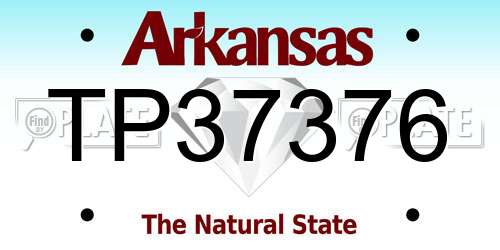 TP37376 Arkansas License Plate