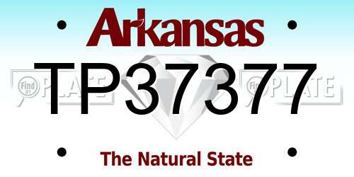 TP37377 Arkansas License Plate