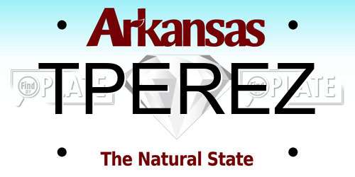 TPEREZ Arkansas License Plate