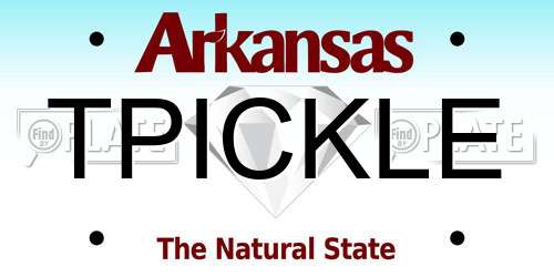TPICKLE Arkansas License Plate