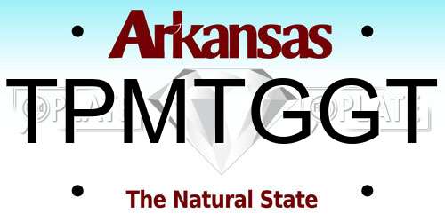 TPMTGGT Arkansas License Plate