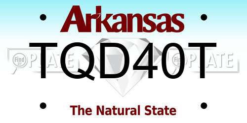 TQD40T Arkansas License Plate