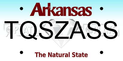 TQSZASS Arkansas License Plate