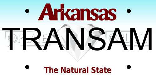 TRANSAM Arkansas License Plate