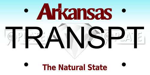 TRANSPT Arkansas License Plate