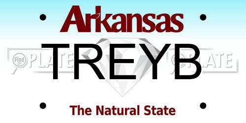 TREYB Arkansas License Plate