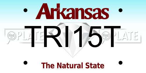 TRI15T Arkansas License Plate