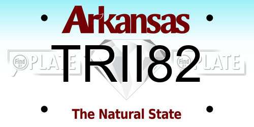 TRII82 Arkansas License Plate