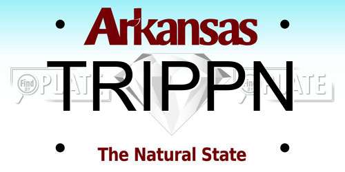 TRIPPN Arkansas License Plate