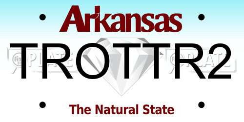 TROTTR2 Arkansas License Plate