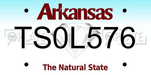TS0L576 Arkansas License Plate