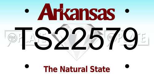 TS22579 Arkansas License Plate