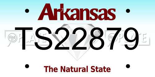 TS22879 Arkansas License Plate