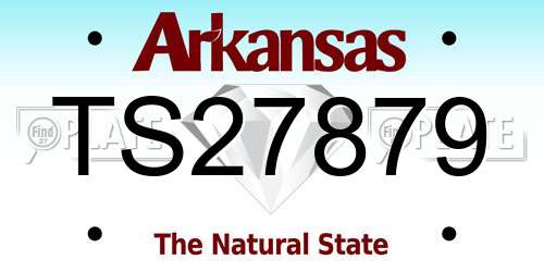 TS27879 Arkansas License Plate