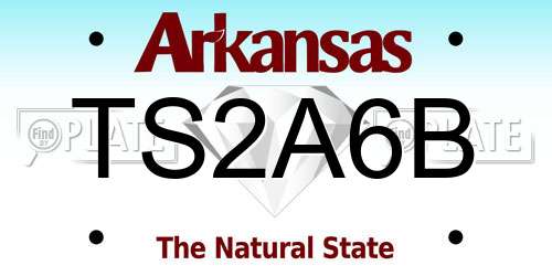 TS2A6B Arkansas License Plate