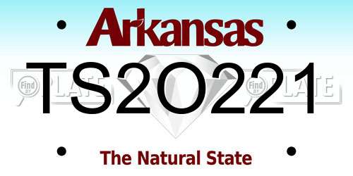 TS2O221 Arkansas License Plate