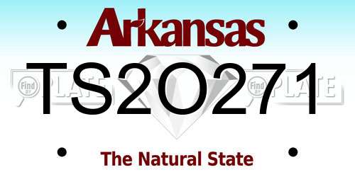 TS2O271 Arkansas License Plate
