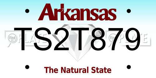 TS2T879 Arkansas License Plate