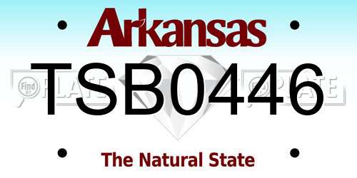 TSB0446 Arkansas License Plate