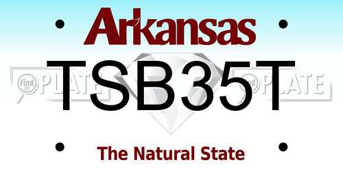 TSB35T Arkansas License Plate
