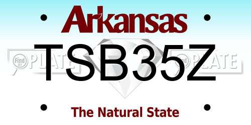 TSB35Z Arkansas License Plate