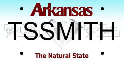 TSSMITH Arkansas License Plate