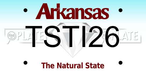 TSTI26 Arkansas License Plate