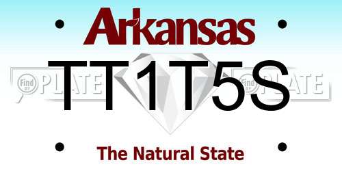 TT1T5S Arkansas License Plate