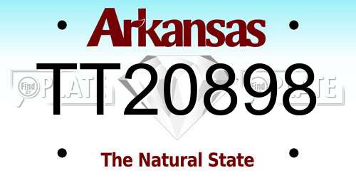 TT20898 Arkansas License Plate