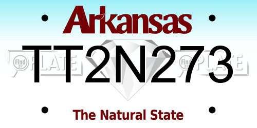 TT2N273 Arkansas License Plate