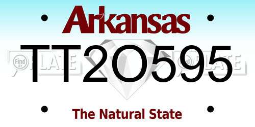 TT2O595 Arkansas License Plate