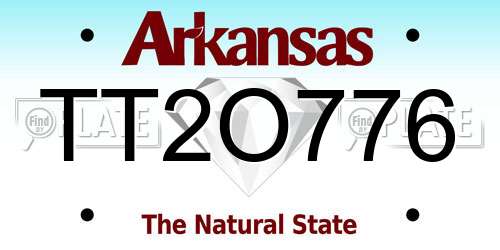 TT2O776 Arkansas License Plate