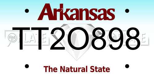 TT2O898 Arkansas License Plate