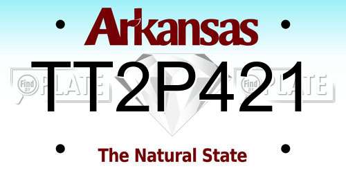 TT2P421 Arkansas License Plate