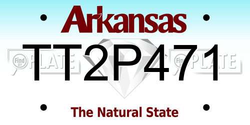 TT2P471 Arkansas License Plate