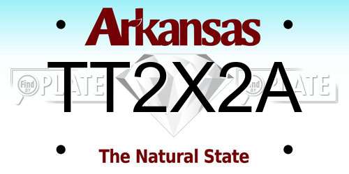 TT2X2A Arkansas License Plate