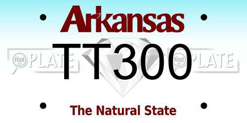 TT300 Arkansas License Plate