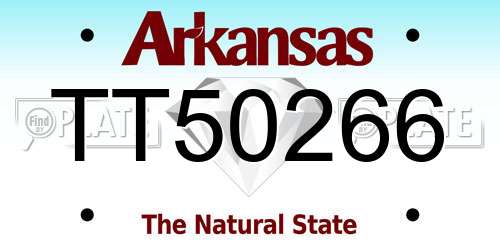 TT50266 Arkansas License Plate