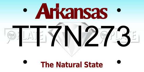 TT7N273 Arkansas License Plate