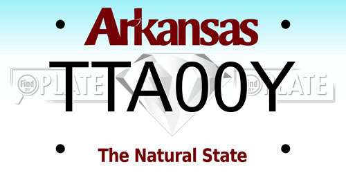 TTA00Y Arkansas License Plate