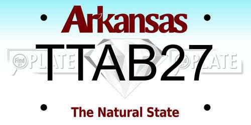 TTAB27 Arkansas License Plate