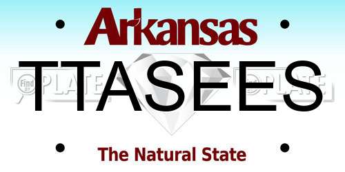 TTASEES Arkansas License Plate