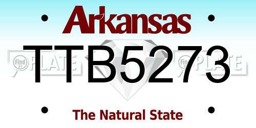 TTB5273 Arkansas License Plate