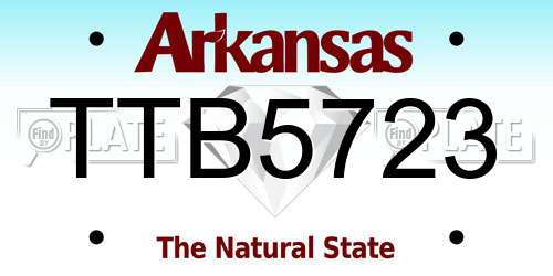 TTB5723 Arkansas License Plate